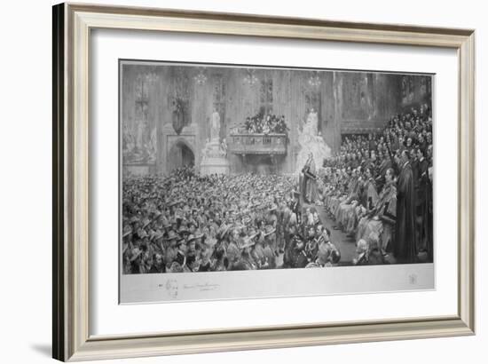 The City Imperial Volunteers in the Guildhall, City of London, 1900-John Henry Frederick Bacon-Framed Giclee Print