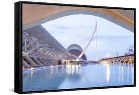 The City of Arts and Sciences (Ciudad De Las Artes Y Las Ciencias) in Valencia, Spain, Europe-Julian Elliott-Framed Stretched Canvas