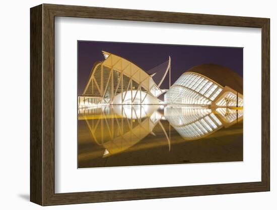 The City of Arts and Sciences (Ciudad De Las Artes Y Las Ciencias) in Valencia, Spain, Europe-Julian Elliott-Framed Photographic Print