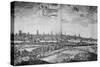 The City of Bristol (With Key), 1717 (Engraving)-Johannes Kip-Stretched Canvas