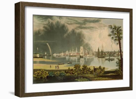 The City of Charleston, Engraved by W.J. Bennett, 1838-George Cooke-Framed Giclee Print