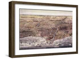 The City of Chicago-Currier & Ives-Framed Giclee Print