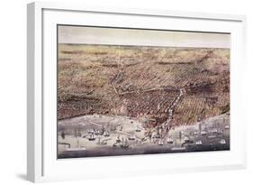 The City of Chicago-Currier & Ives-Framed Giclee Print