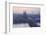 The City of Cologne and River Rhine at Dusk, North Rhine-Westphalia, Germany, Europe-Julian Elliott-Framed Photographic Print