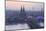 The City of Cologne and River Rhine at Dusk, North Rhine-Westphalia, Germany, Europe-Julian Elliott-Mounted Photographic Print