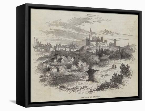 The City of Cracow-William Henry Pike-Framed Stretched Canvas