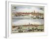 The City of Dunkirk During the Spanish Occupation, Published in Amsterdam, 1649-Joan Blaeu-Framed Giclee Print