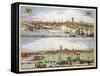 The City of Dunkirk During the Spanish Occupation, Published in Amsterdam, 1649-Joan Blaeu-Framed Stretched Canvas