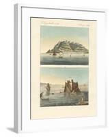 The City of Funchal and Fort Loo of the Island of Madeira-null-Framed Giclee Print