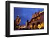 The City of Krakow in Poland. Marketplace with (Left to Right) St. Mary's Cathedral, Tuchlauben,-ginasanders-Framed Photographic Print