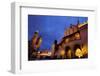 The City of Krakow in Poland. Marketplace with (Left to Right) St. Mary's Cathedral, Tuchlauben,-ginasanders-Framed Photographic Print