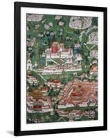 The City of Lhasa and the Potala, Colored, 18th Century, Tibet-null-Framed Giclee Print