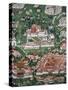 The City of Lhasa and the Potala, Colored, 18th Century, Tibet-null-Stretched Canvas
