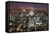 The City of London Seen from the Viewing Gallery of the Shard.-David Bank-Framed Stretched Canvas