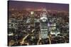 The City of London Seen from the Viewing Gallery of the Shard.-David Bank-Stretched Canvas