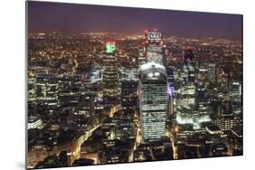 The City of London Seen from the Viewing Gallery of the Shard.-David Bank-Mounted Photographic Print