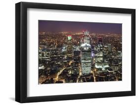 The City of London Seen from the Viewing Gallery of the Shard.-David Bank-Framed Photographic Print