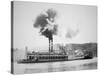 The 'City of Louisville' Steamboat on the Ohio River, C.1870-American Photographer-Stretched Canvas