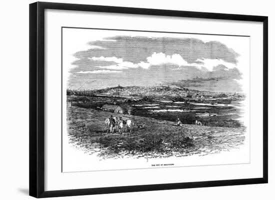 The City of Melbourne, Australia, 1855-null-Framed Giclee Print