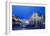 The City of Milan, the Huge Duomo Cathedral and the Centre of the City-David Churchill-Framed Photographic Print