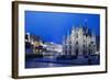 The City of Milan, the Huge Duomo Cathedral and the Centre of the City-David Churchill-Framed Photographic Print