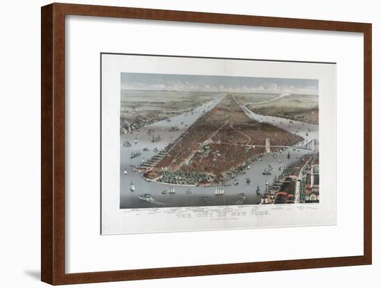 The City of New York by Currier & Ives-null-Framed Giclee Print