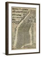 The City of New York Map, 1879-null-Framed Giclee Print