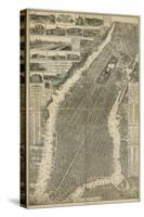 The City of New York Map, 1879-null-Stretched Canvas