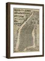 The City of New York Map, 1879-null-Framed Giclee Print