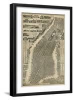 The City of New York Map, 1879-null-Framed Giclee Print