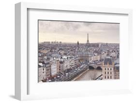 The City of Paris as Seen from Notre Dame Cathedral, Paris, France, Europe-Julian Elliott-Framed Photographic Print