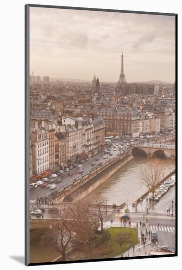 The City of Paris from Notre Dame Cathedral, Paris, France, Europe-Julian Elliott-Mounted Photographic Print