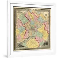 The City of Philadelphia, c.1847-J^ C^ Sidney-Framed Art Print