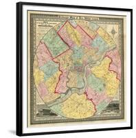 The City of Philadelphia, c.1847-J^ C^ Sidney-Framed Art Print