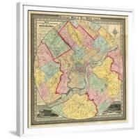 The City of Philadelphia, c.1847-J^ C^ Sidney-Framed Art Print