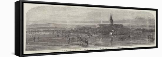 The City of Salisbury During the Recent Floods-Samuel Read-Framed Stretched Canvas