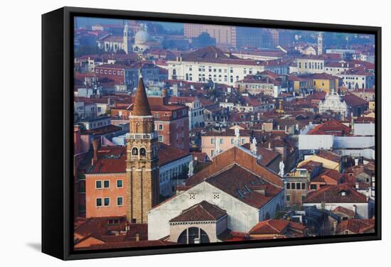 The city of Venice from high above.-Terry Eggers-Framed Stretched Canvas