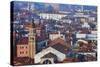 The city of Venice from high above.-Terry Eggers-Stretched Canvas