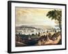 The City of Washington from Beyond the Navy Yard, Engraved by William James Bennett, c.1824-George Cooke-Framed Giclee Print