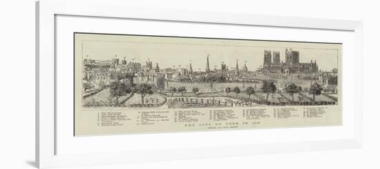 The City of York in 1738-null-Framed Giclee Print