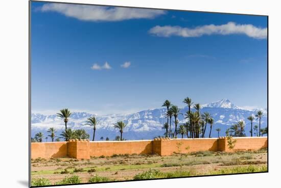 The City Ramparts, High Atlas Mountains, Marrakech, Morocco-Nico Tondini-Mounted Photographic Print