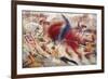 The City Rises, 1910-Umberto Boccioni-Framed Premium Giclee Print