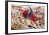 The City Rises, 1910-Umberto Boccioni-Framed Giclee Print