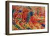 The City Rises, 1911-Umberto Boccioni-Framed Giclee Print