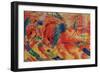 The City Rises, 1911-Umberto Boccioni-Framed Giclee Print