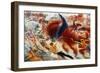 The City Rises, 1911-Umberto Boccioni-Framed Giclee Print