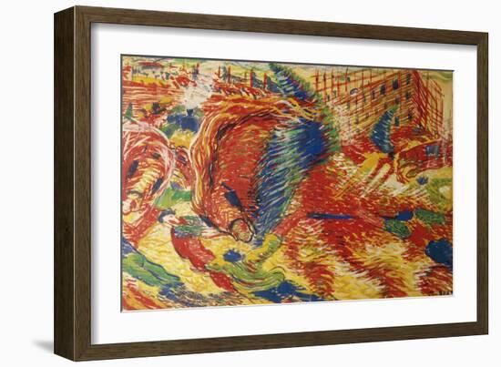 The City Rises-Umberto Boccioni-Framed Giclee Print