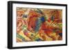 The City Rises-Umberto Boccioni-Framed Giclee Print