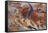 The City Rises-Umberto Boccioni-Framed Stretched Canvas