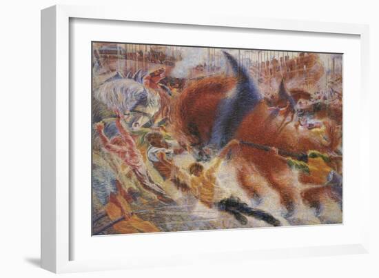 The City Rises-Umberto Boccioni-Framed Giclee Print